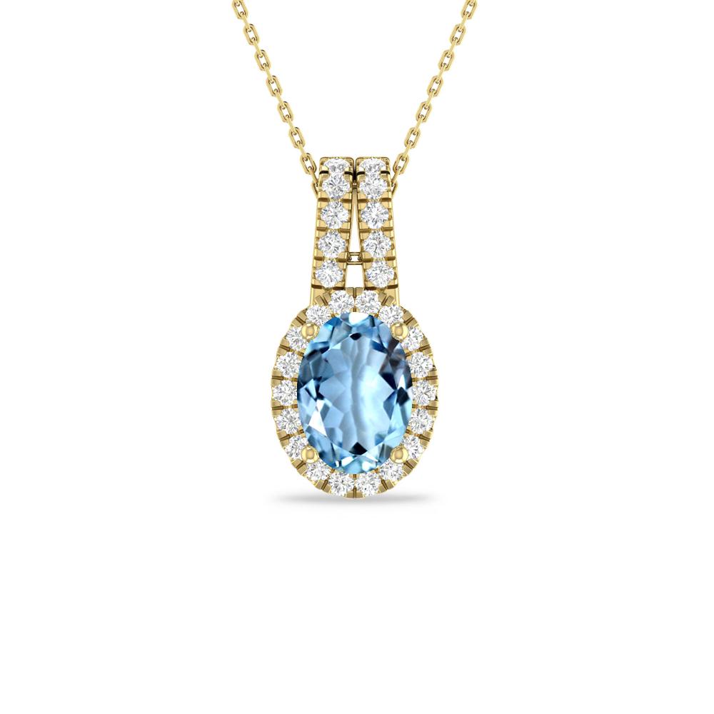 Yellow Gold - Aquamarine