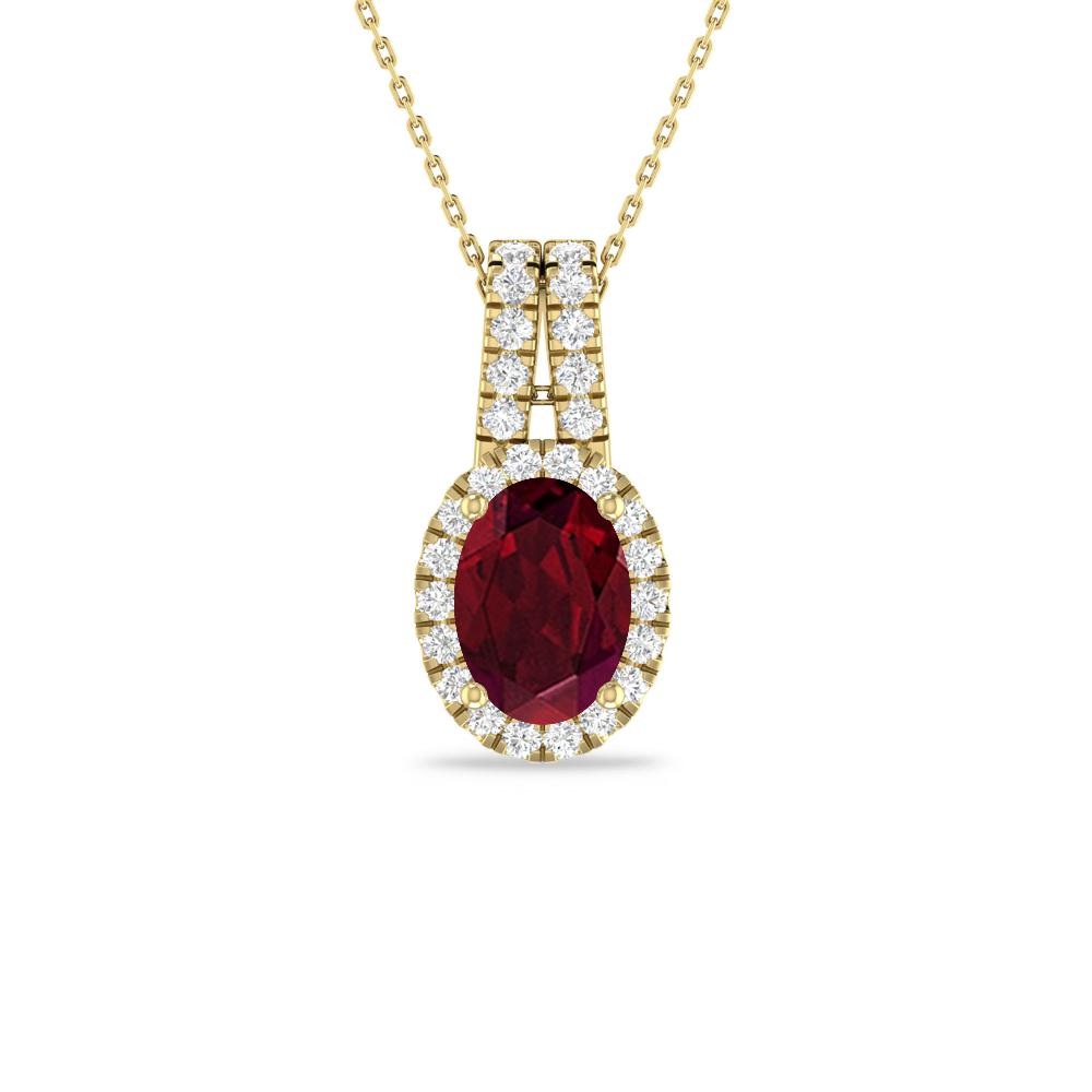 Yellow Gold - Garnet