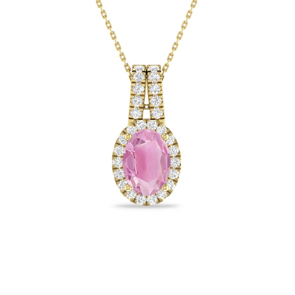 Yellow Gold - Pink Tourmaline
