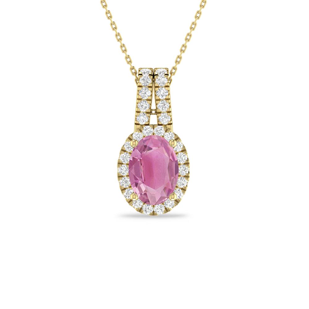 Yellow Gold - Pink Tourmaline
