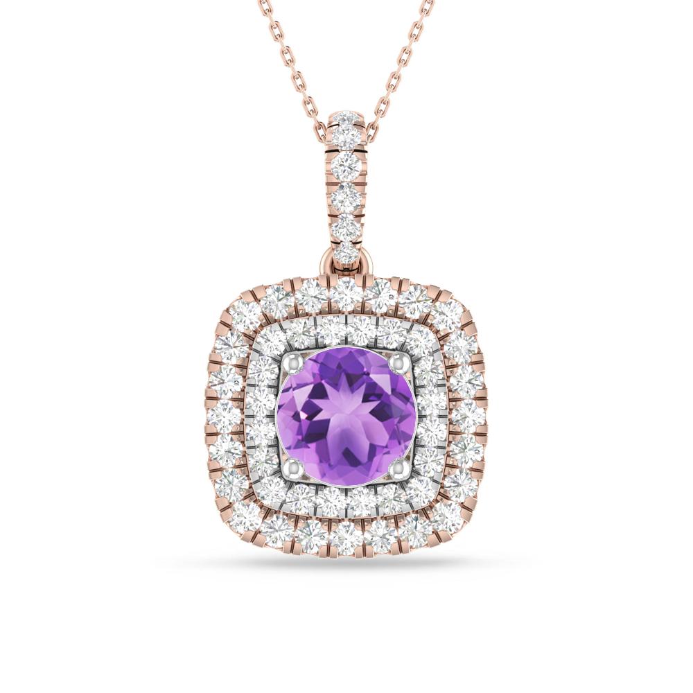 Rose Gold/White Gold - Amethyst