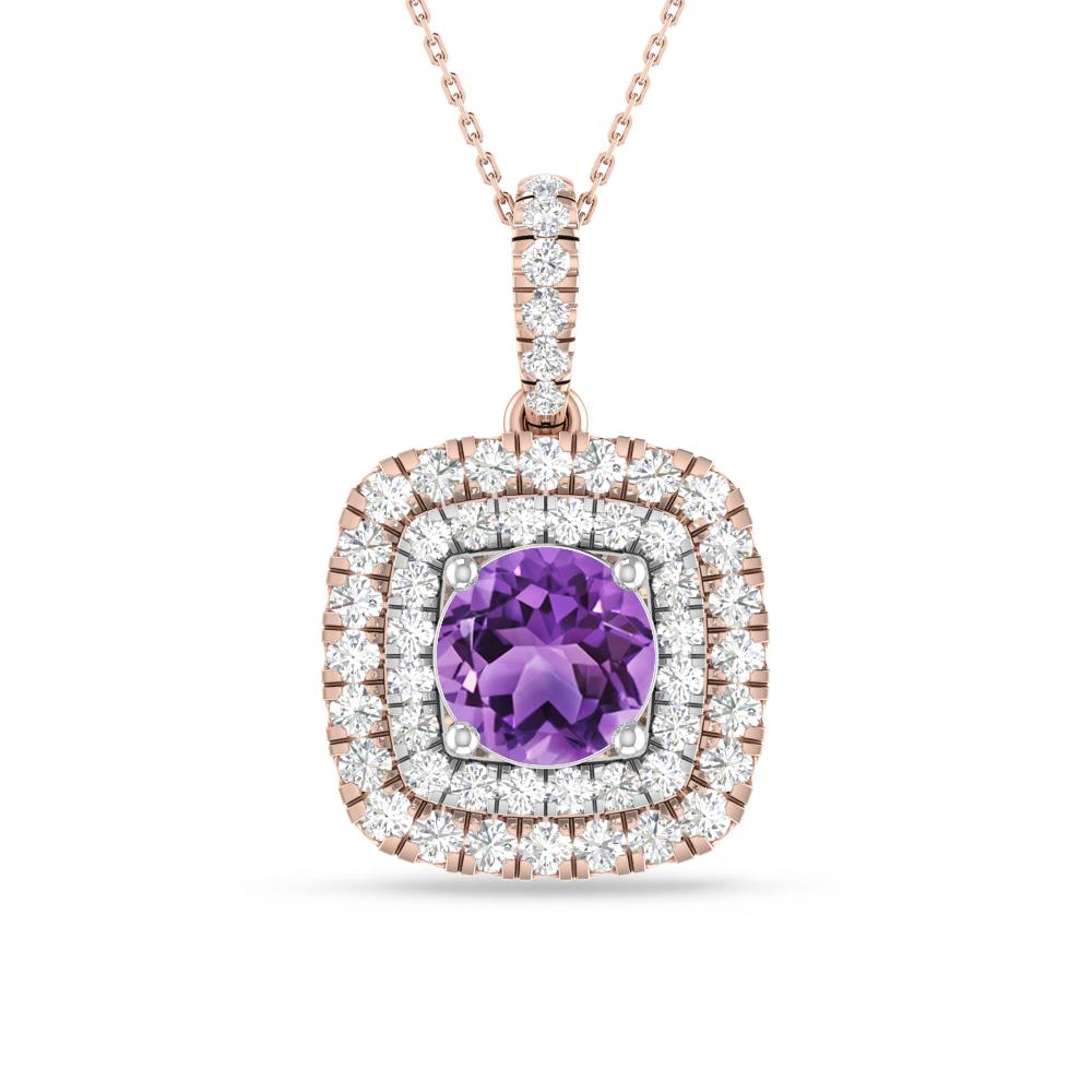 Rose Gold/White Gold - Amethyst