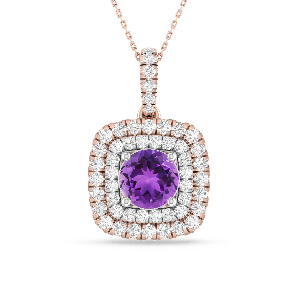 Rose Gold/White Gold - Amethyst