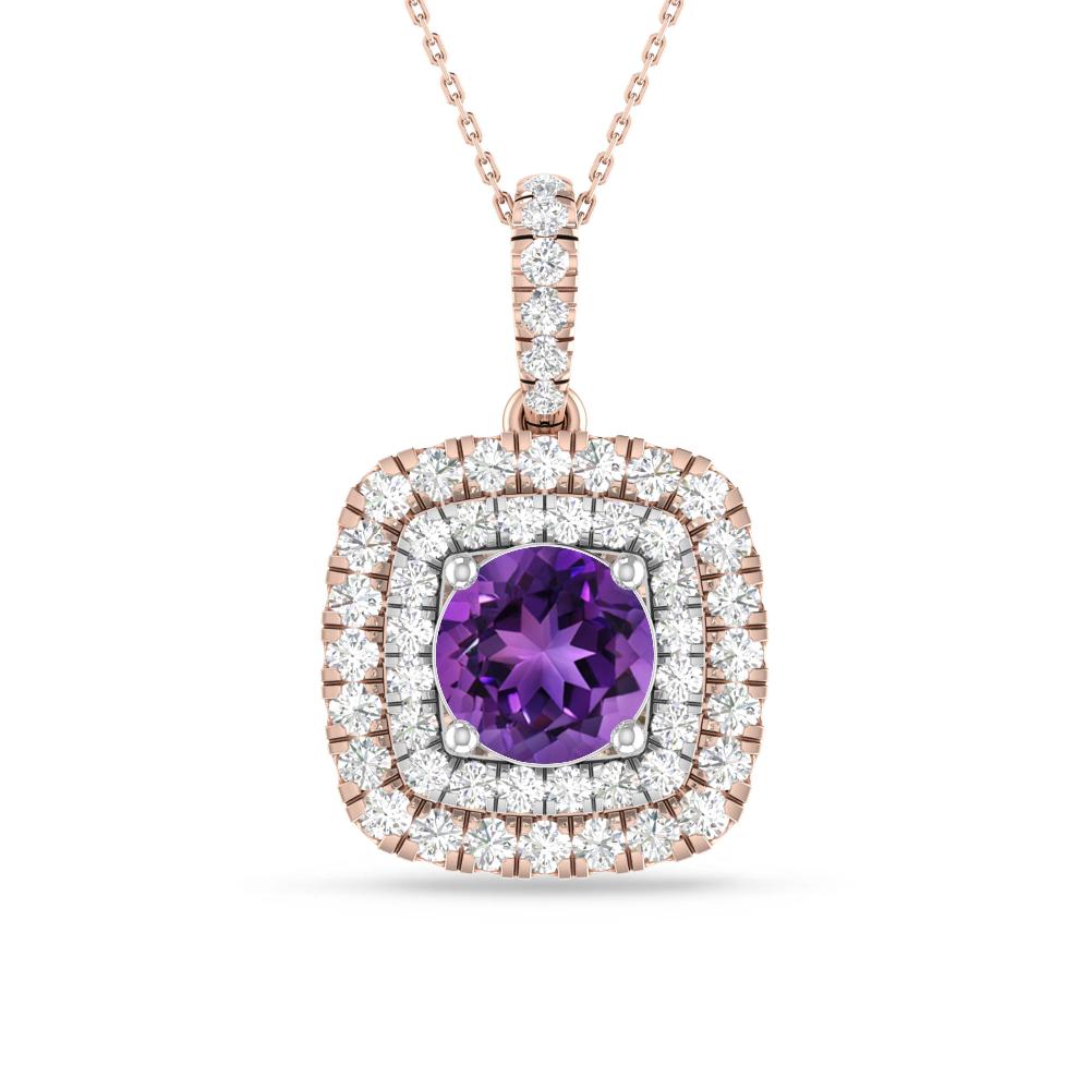 Rose Gold/White Gold - Amethyst
