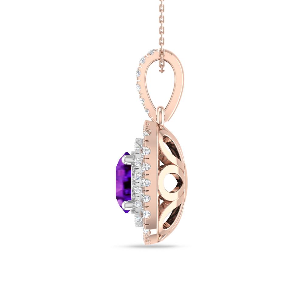 Rose Gold/White Gold - Amethyst