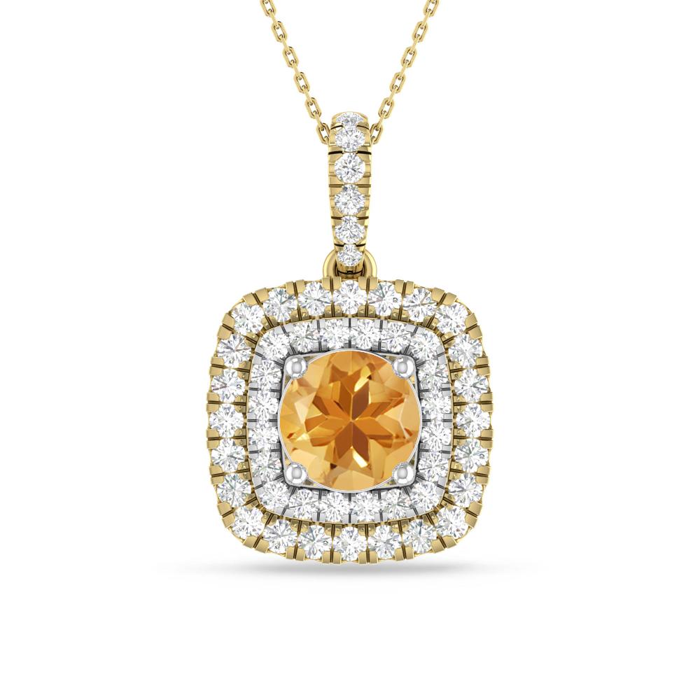Yellow Gold/White Gold - Citrine