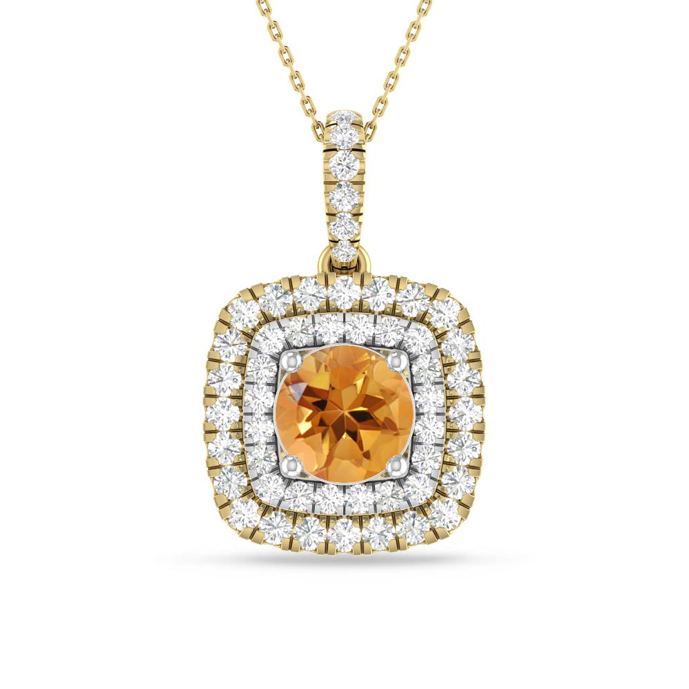 Yellow Gold/White Gold - Citrine