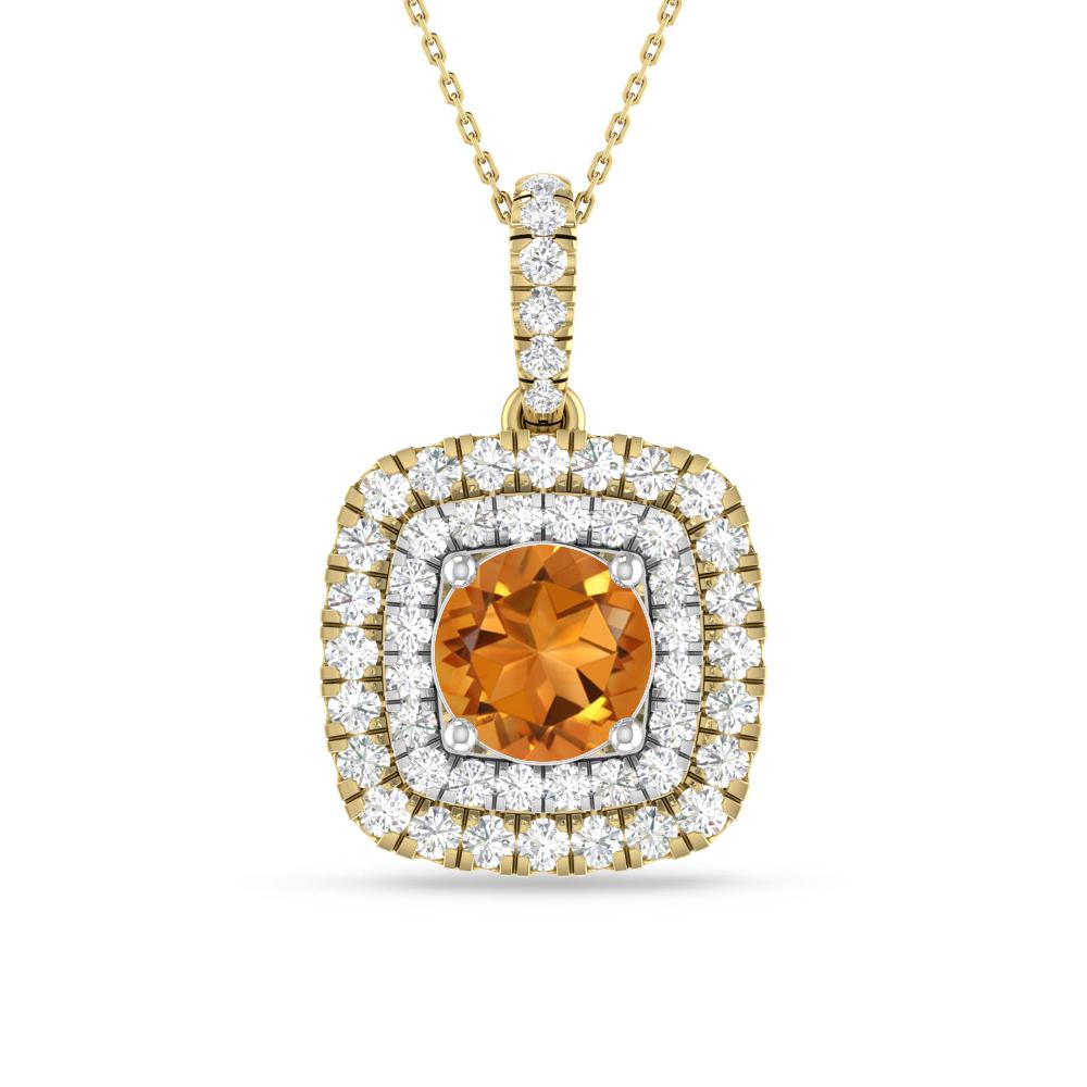 Yellow Gold/White Gold - Citrine