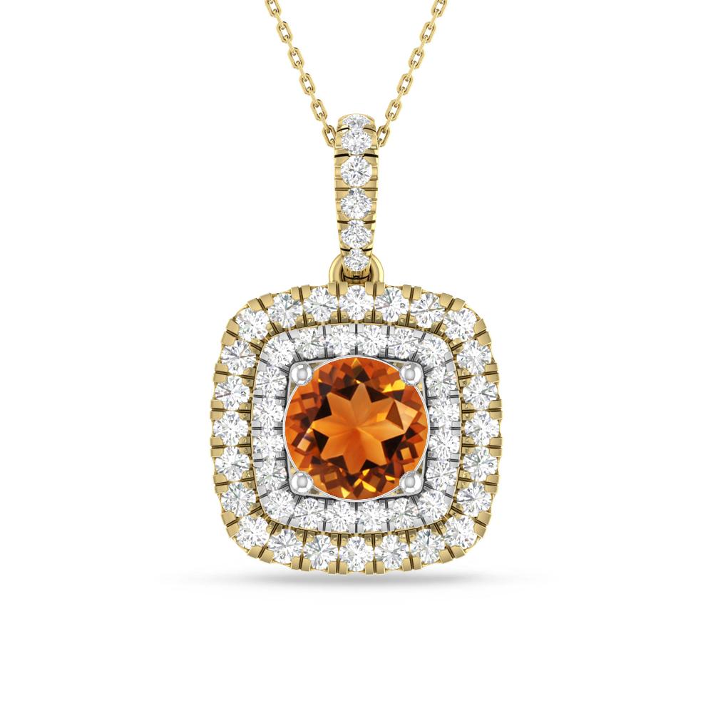 Yellow Gold/White Gold - Citrine