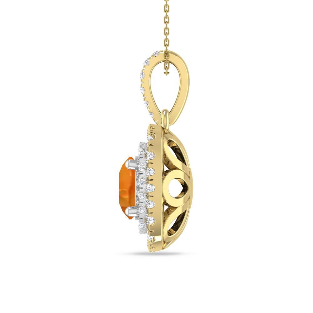 Yellow Gold/White Gold - Citrine