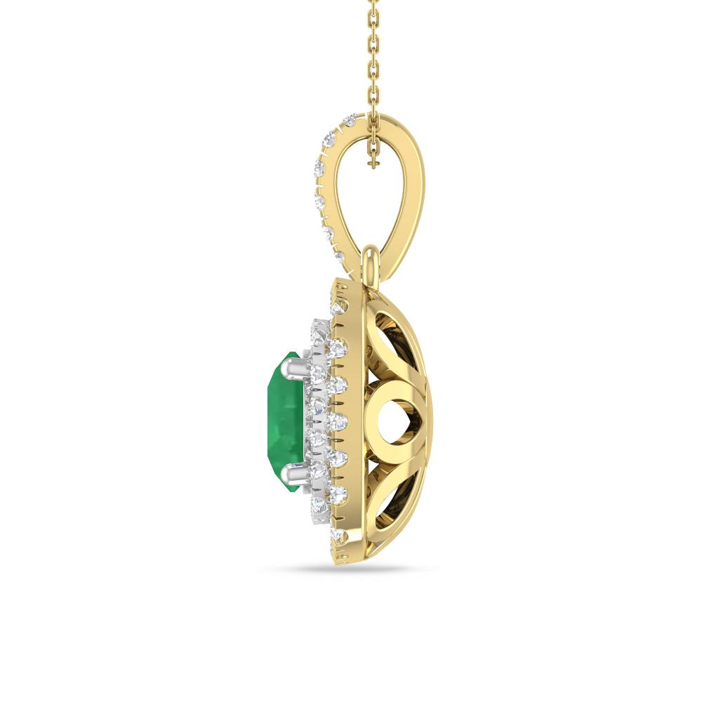 Yellow Gold/White Gold - Emerald