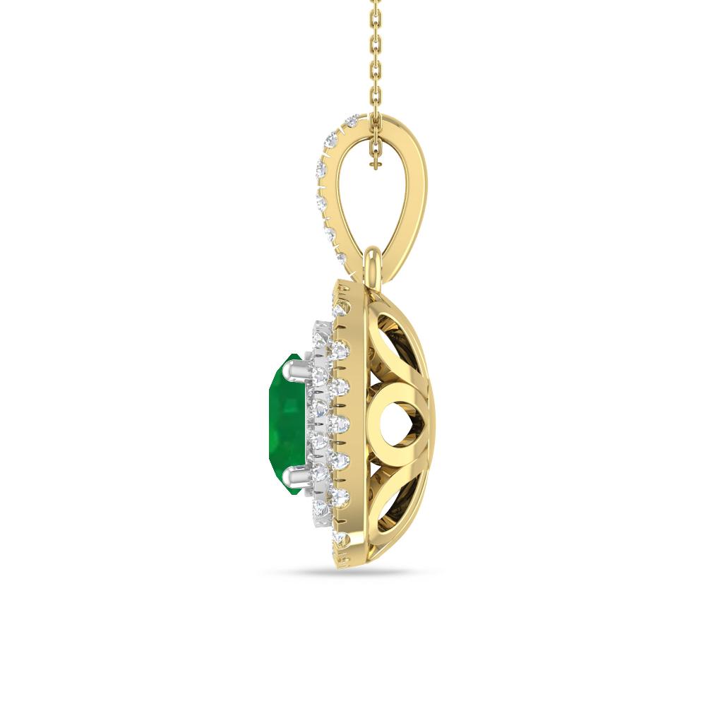 Yellow Gold/White Gold - Emerald