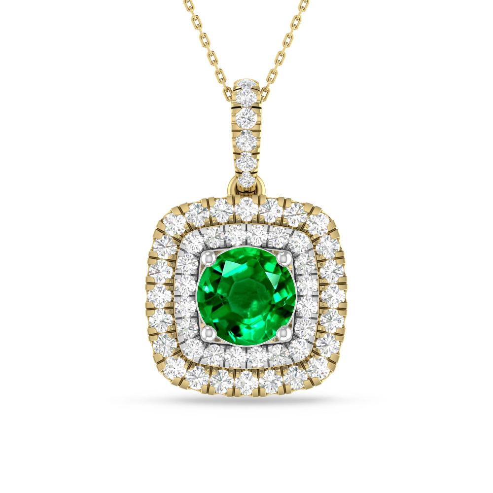 Yellow Gold/White Gold - Emerald