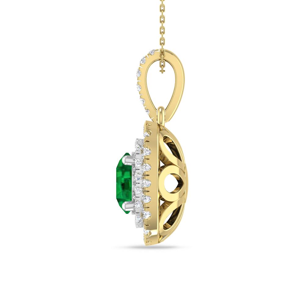 Yellow Gold/White Gold - Emerald