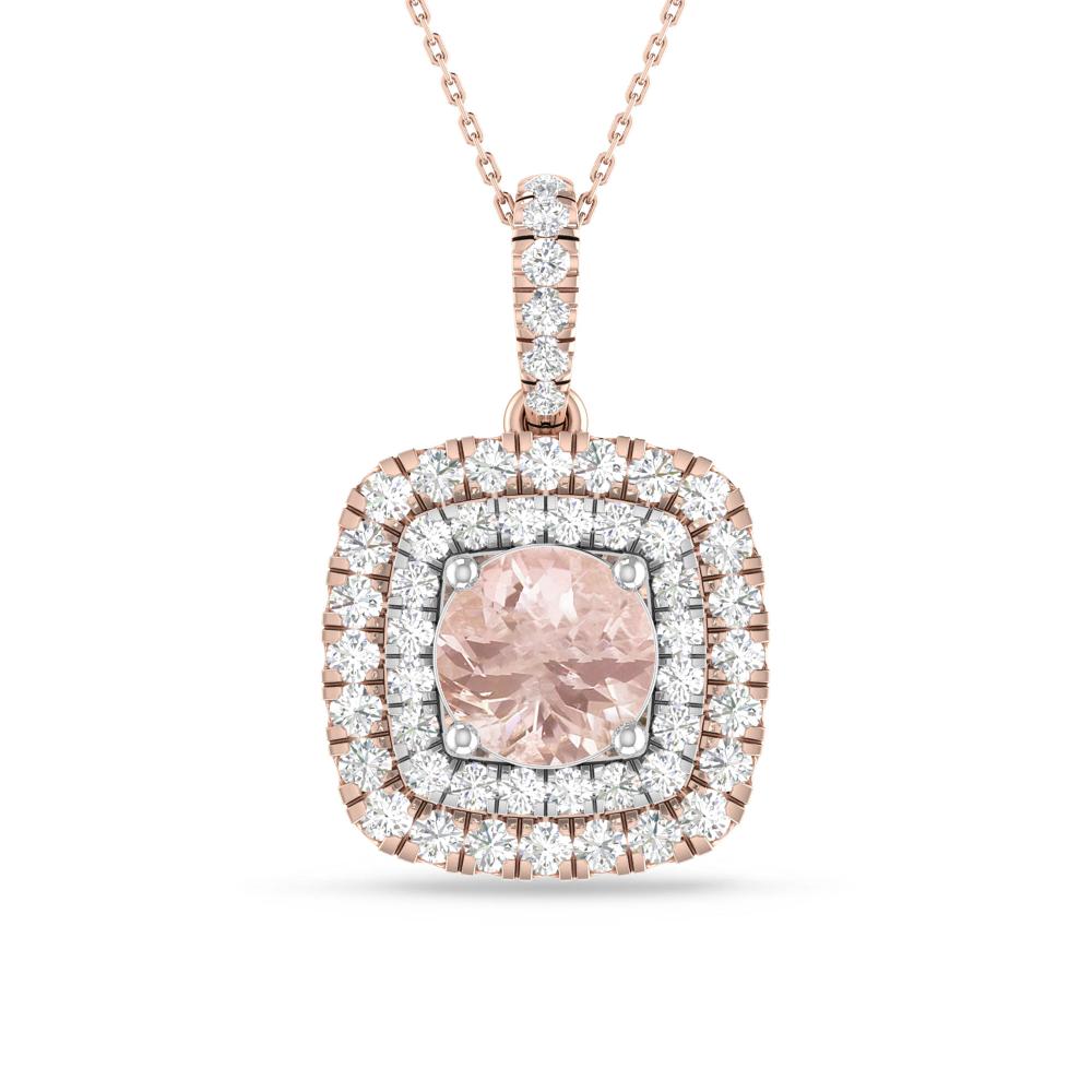 Rose Gold/White Gold - Morganite