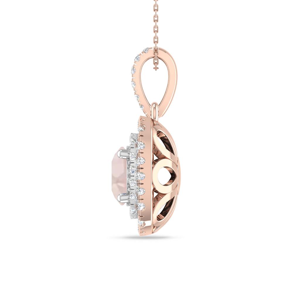 Rose Gold/White Gold - Morganite