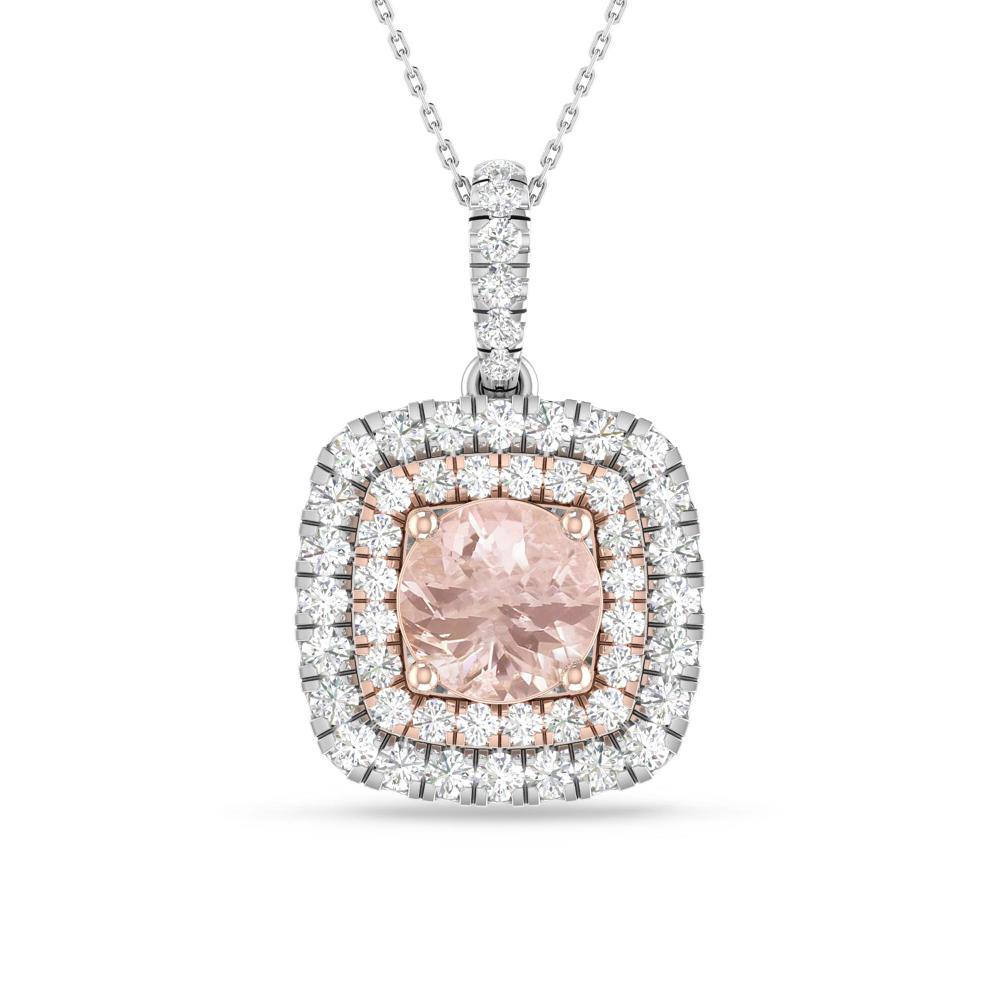 White Gold/Rose Gold - Morganite