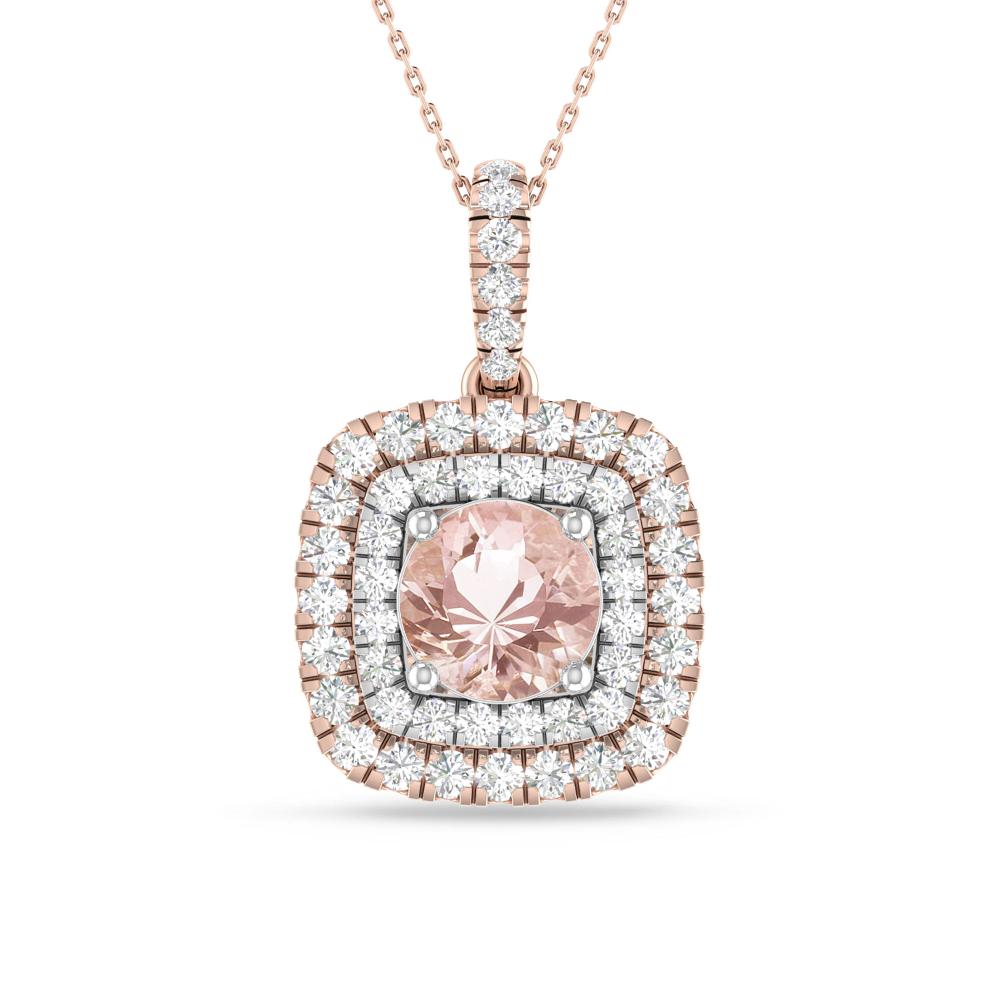 Rose Gold/White Gold - Morganite