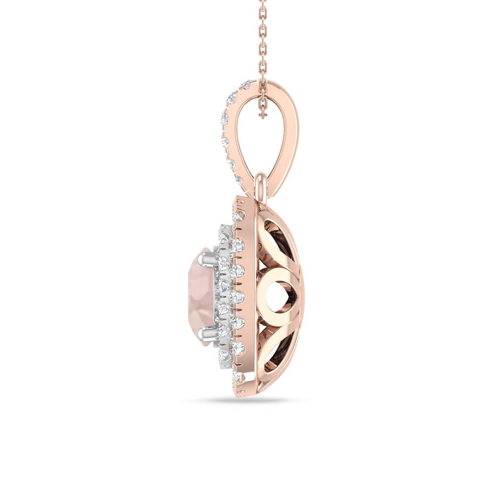 Rose Gold/White Gold - Morganite