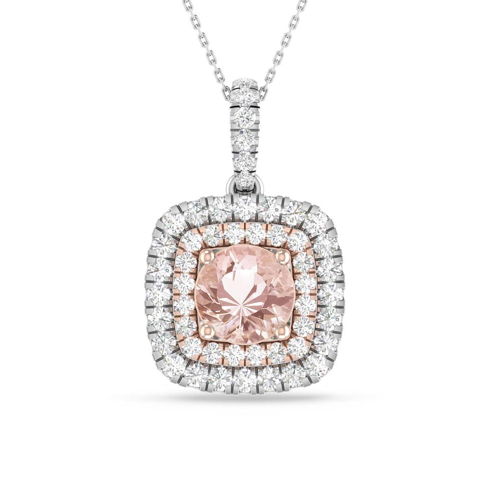 White Gold/Rose Gold - Morganite