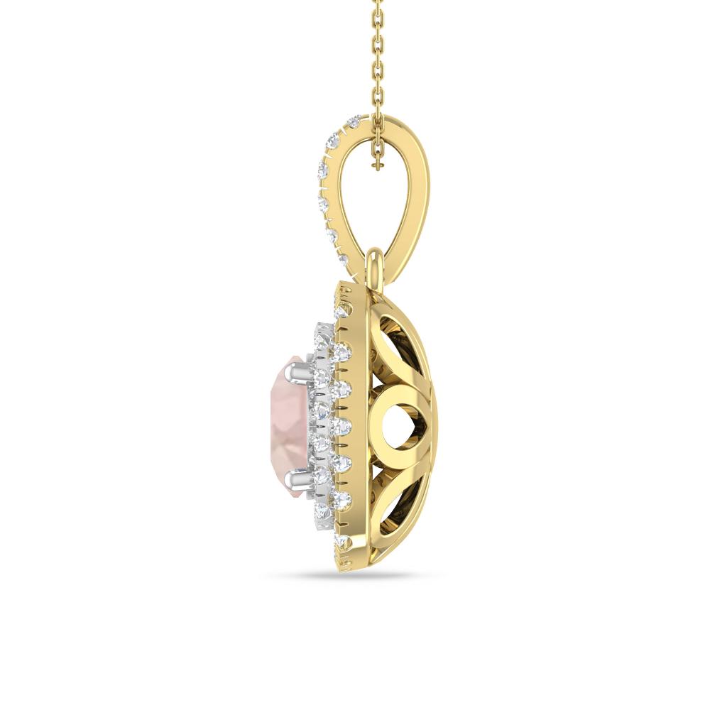 Yellow Gold/White Gold - Morganite