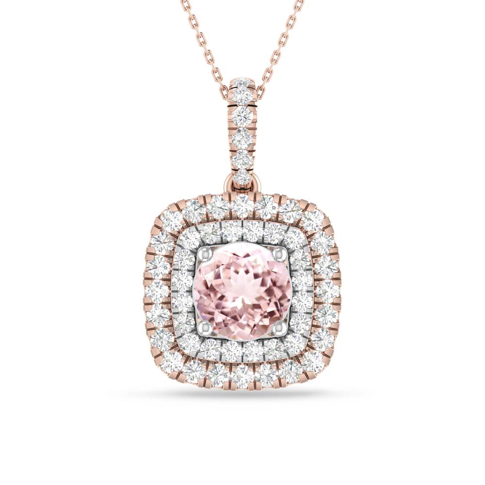 Rose Gold/White Gold - Morganite