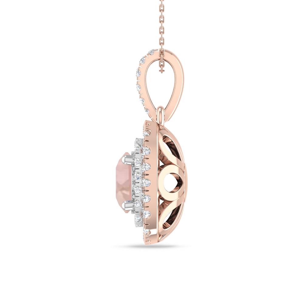Rose Gold/White Gold - Morganite
