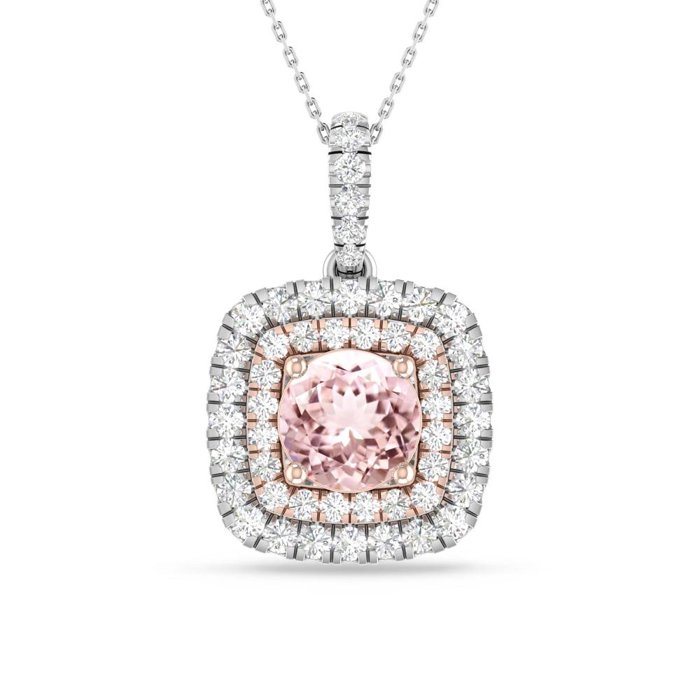 White Gold/Rose Gold - Morganite