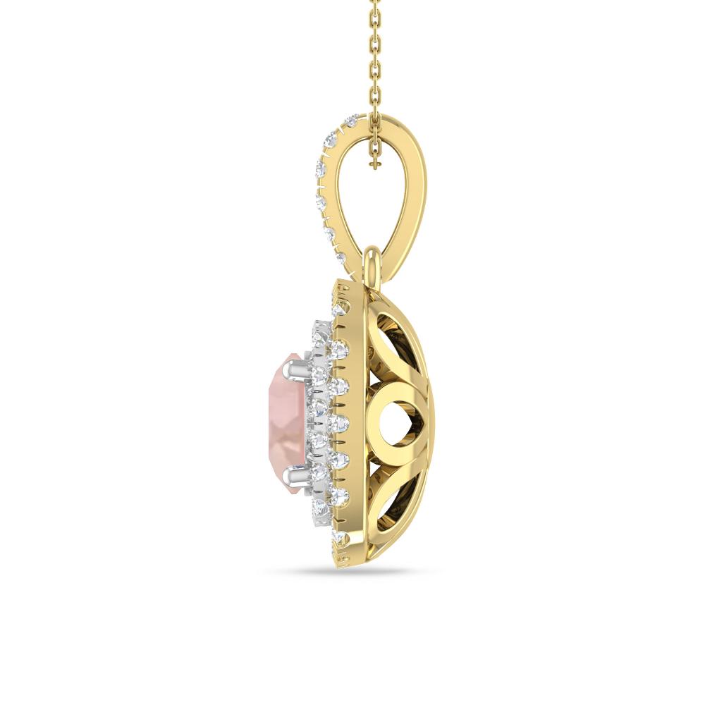 Yellow Gold/White Gold - Morganite