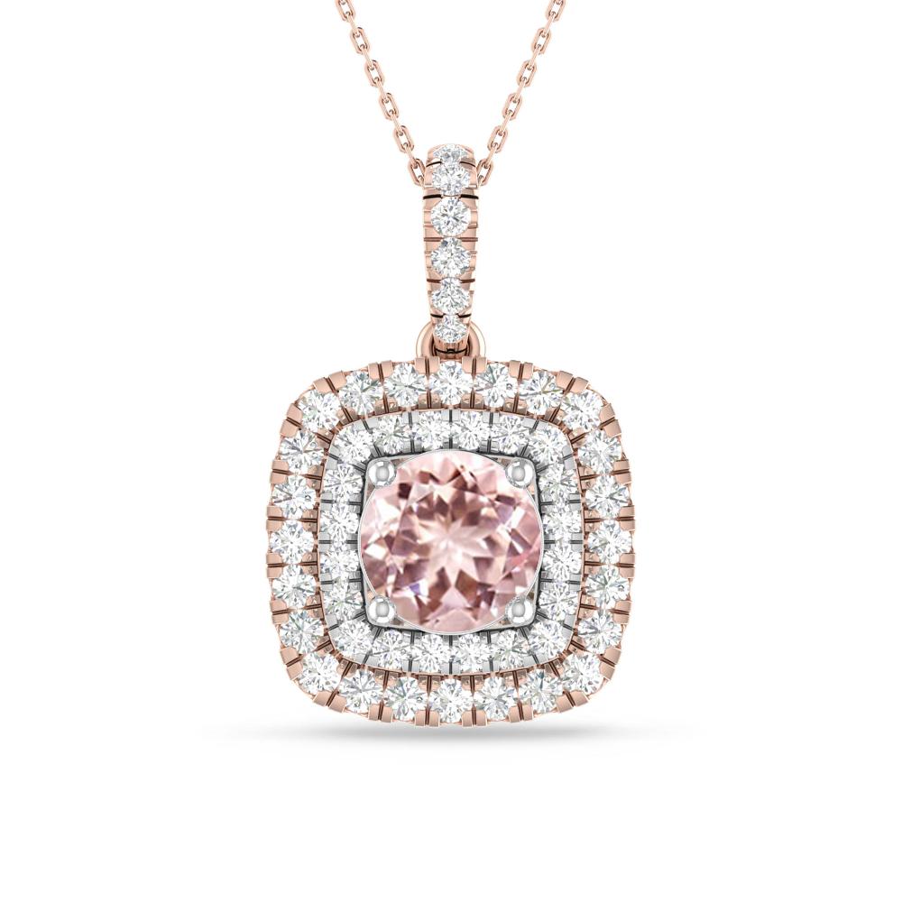 Rose Gold/White Gold - Morganite