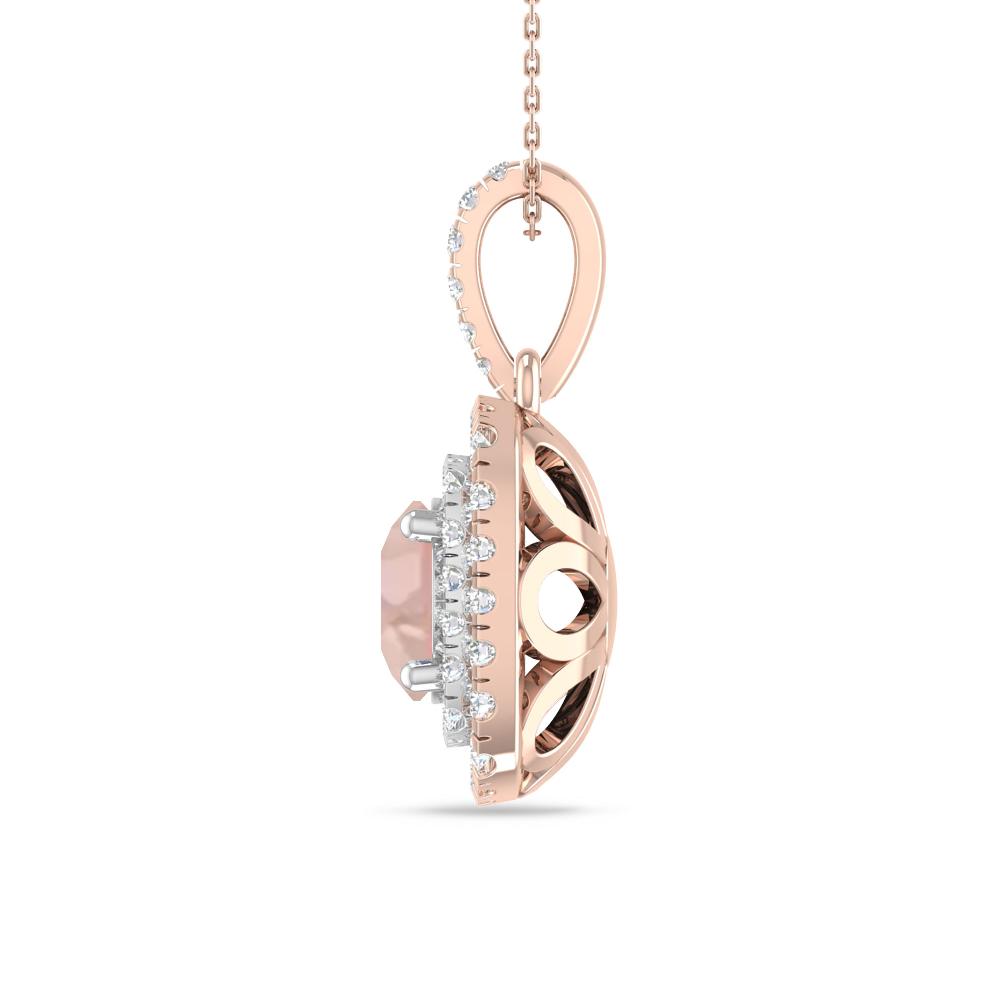 Rose Gold/White Gold - Morganite