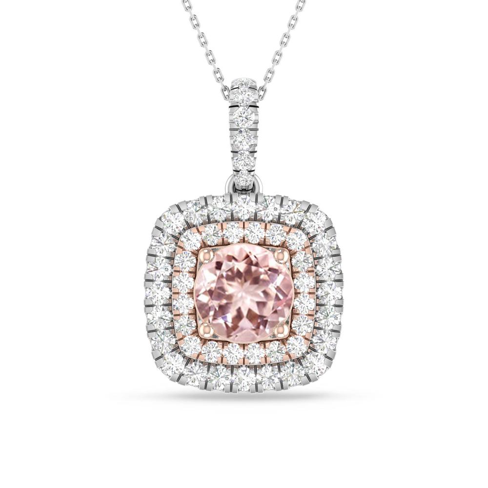 White Gold/Rose Gold - Morganite