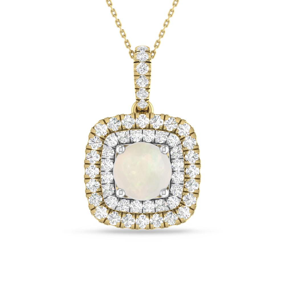 Yellow Gold/White Gold - Opal