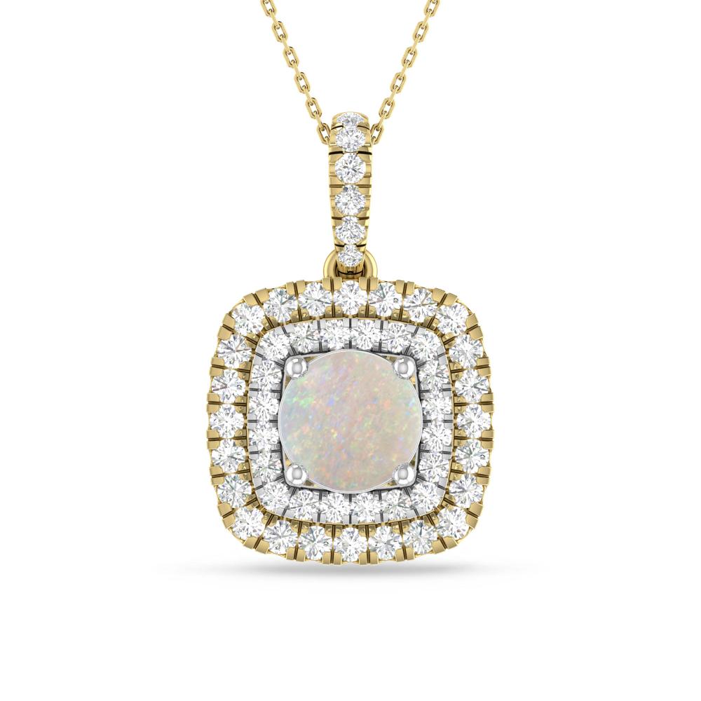 Yellow Gold/White Gold - Opal