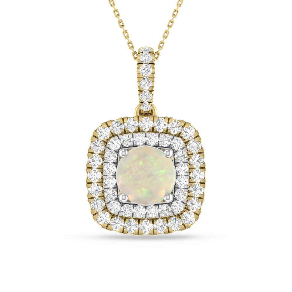 Yellow Gold/White Gold - Opal