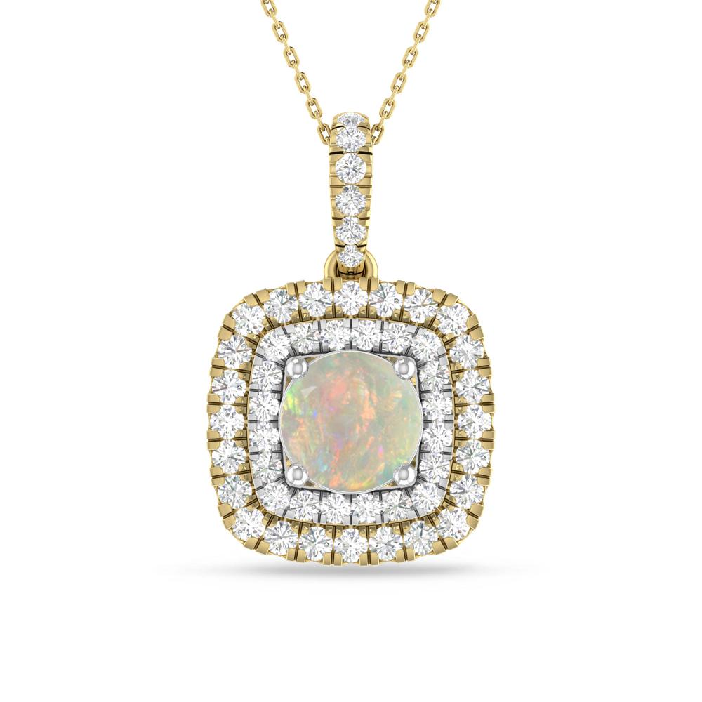 Yellow Gold/White Gold - Opal