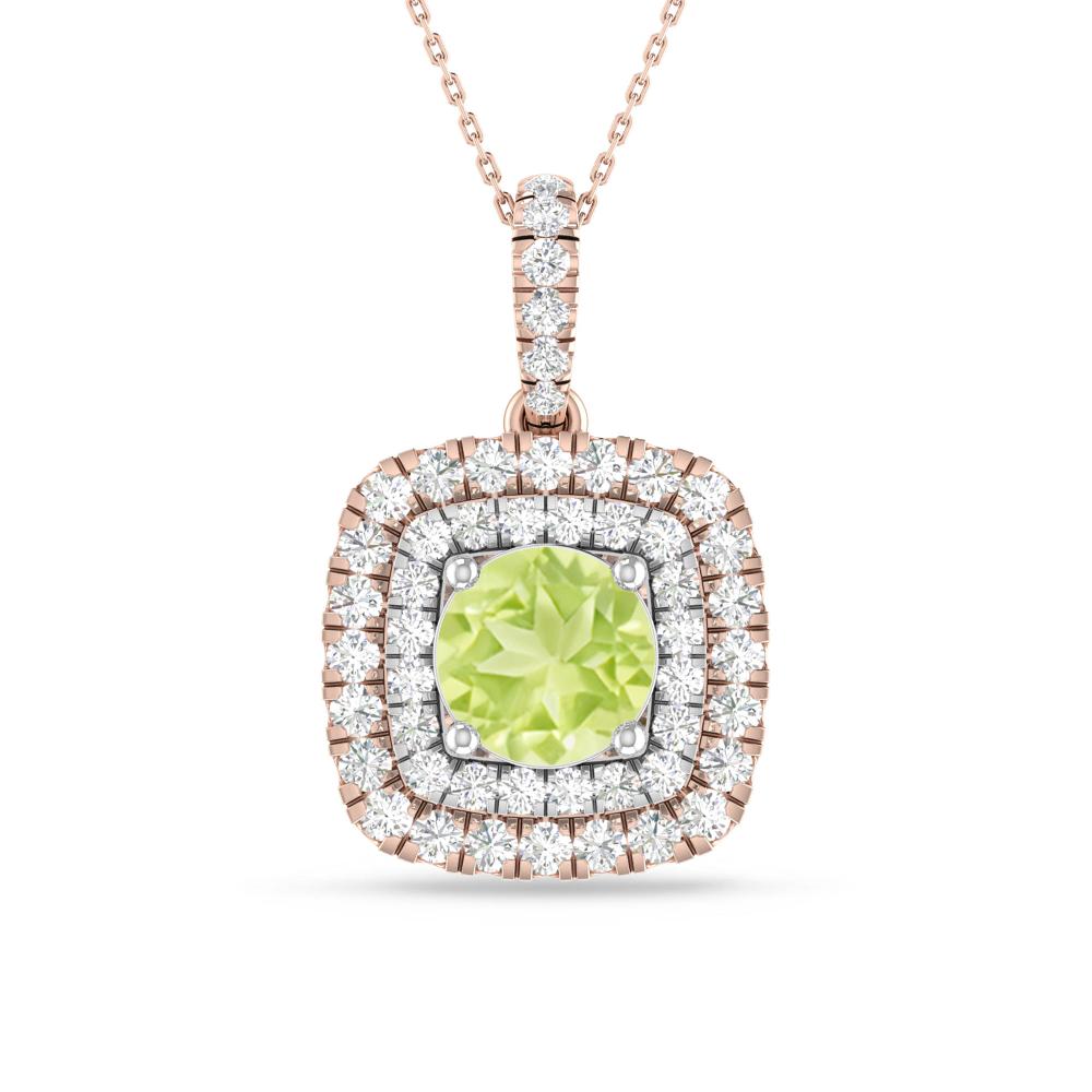 Rose Gold/White Gold - Peridot