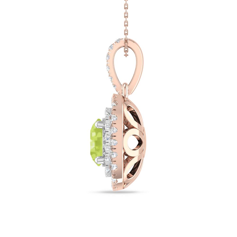 Rose Gold/White Gold - Peridot