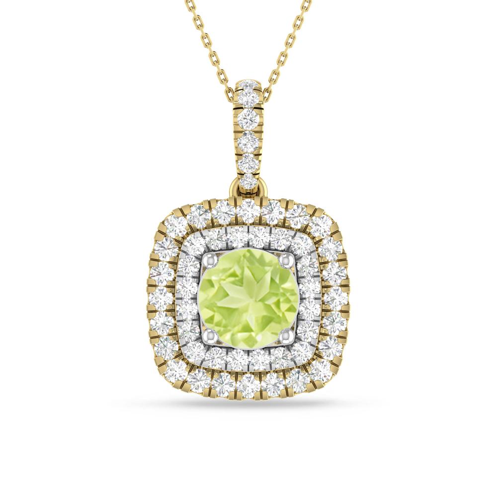 Yellow Gold/White Gold - Peridot