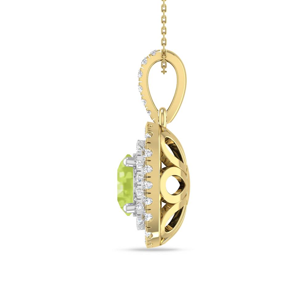 Yellow Gold/White Gold - Peridot