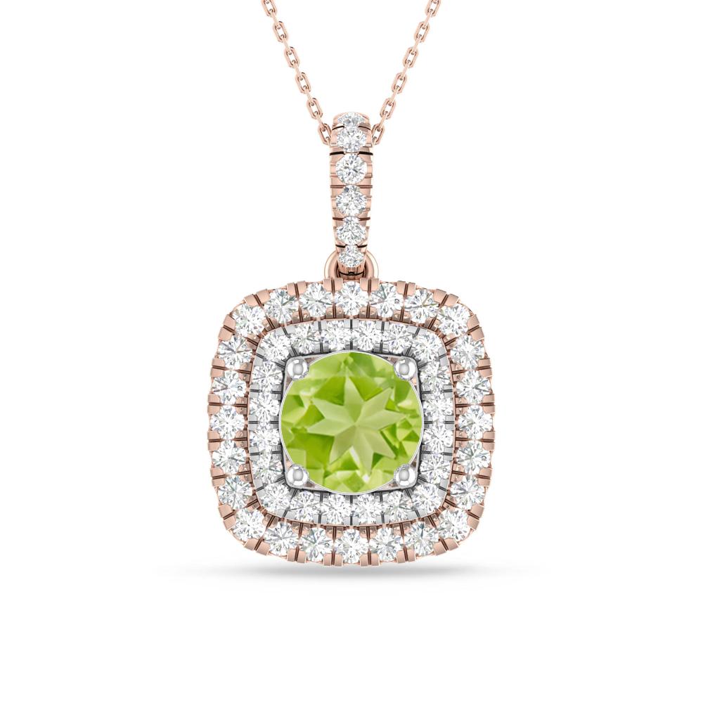 Rose Gold/White Gold - Peridot