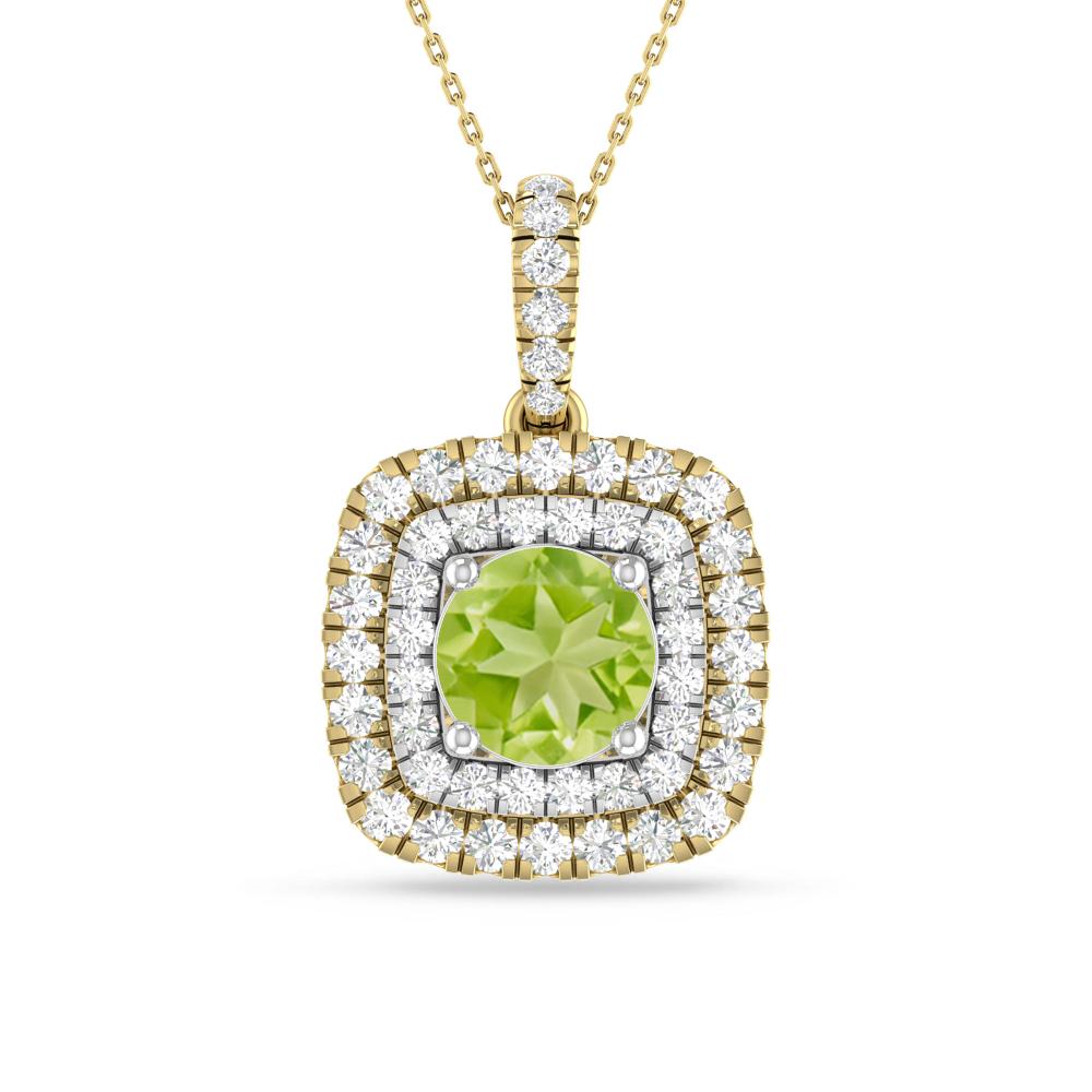 Yellow Gold/White Gold - Peridot