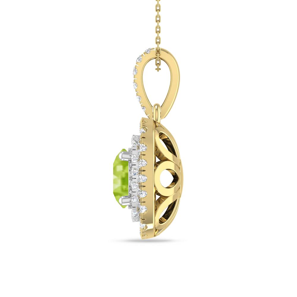 Yellow Gold/White Gold - Peridot