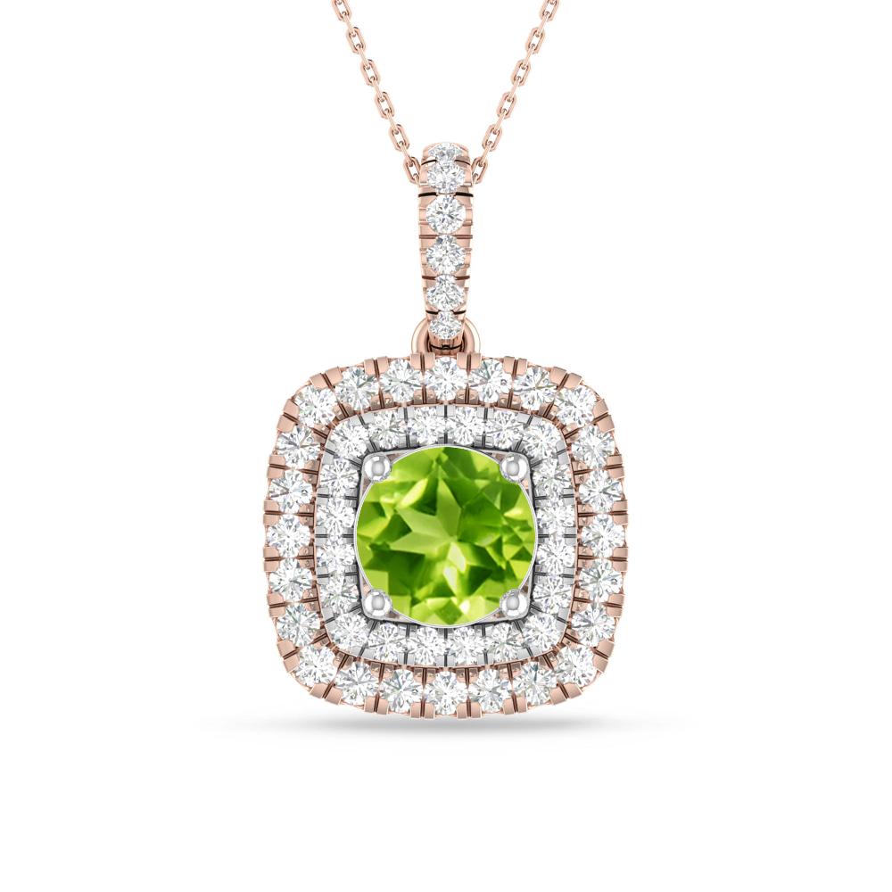 Rose Gold/White Gold - Peridot