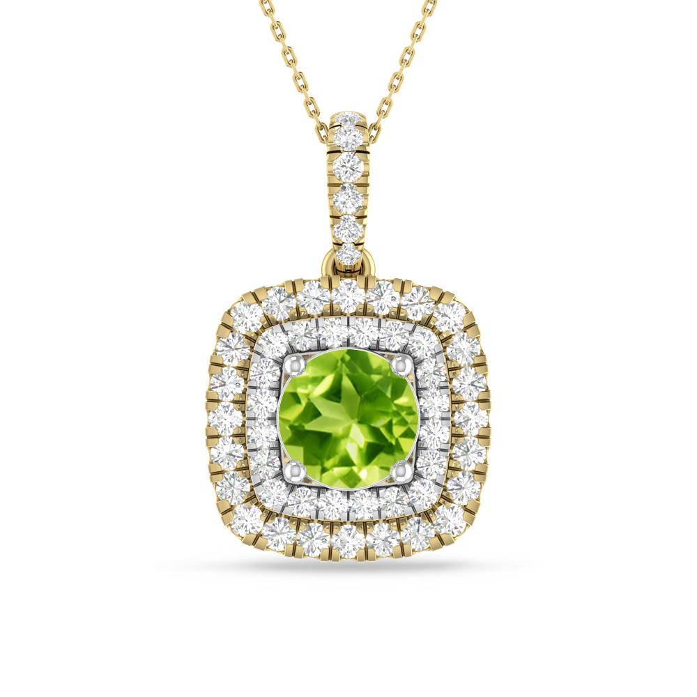 Yellow Gold/White Gold - Peridot