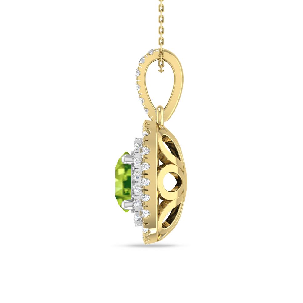 Yellow Gold/White Gold - Peridot