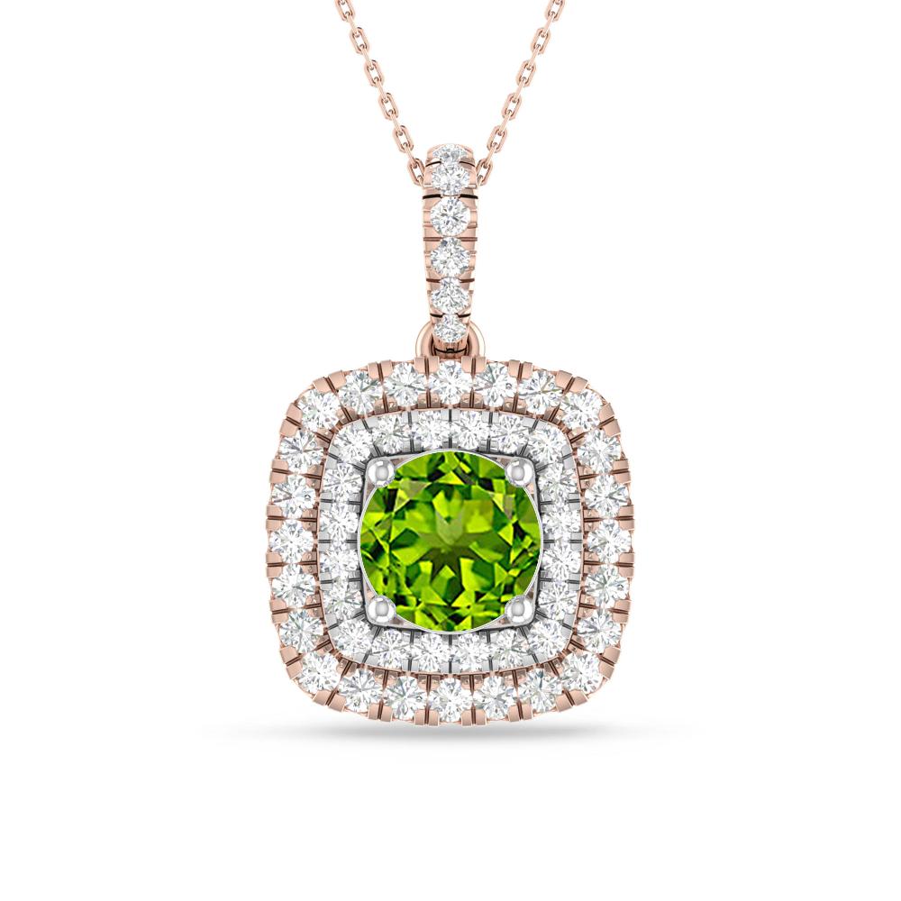 Rose Gold/White Gold - Peridot
