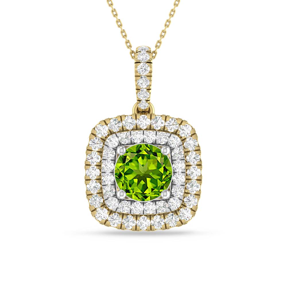 Yellow Gold/White Gold - Peridot