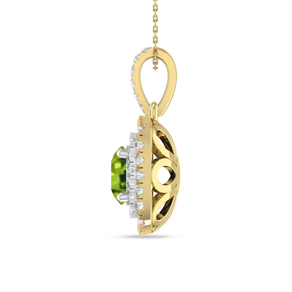 Yellow Gold/White Gold - Peridot
