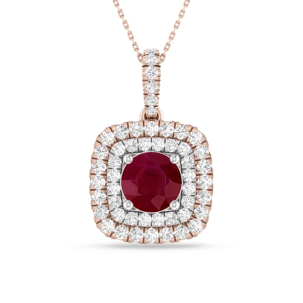 Rose Gold/White Gold - Ruby